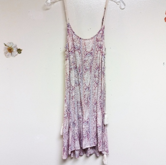 Billabong Side Tassels Multi Colored Dress - Picture 3 of 5